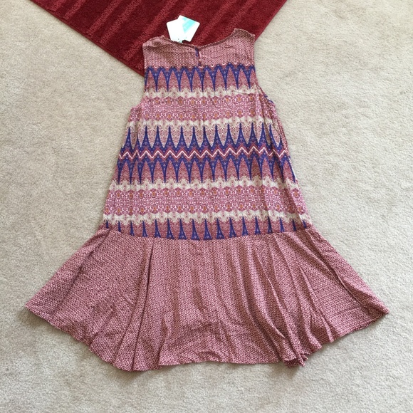 Umgee S Boho Hippie Tunic Dress Hi-Lo Hem NWT - Picture 5 of 8
